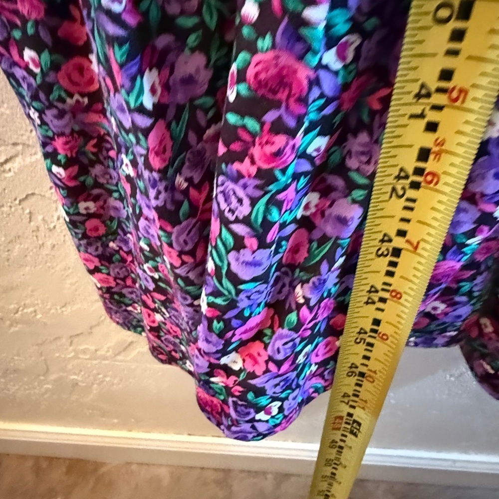 Sweet Miranda Vintage 80’s 90’s Floral Long Sleeve Dress Womens Sz 12 - Picture 6 of 16